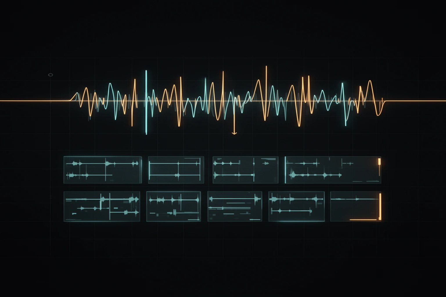SongChop workflow showing stems, loops, one-shots, and organized outputs